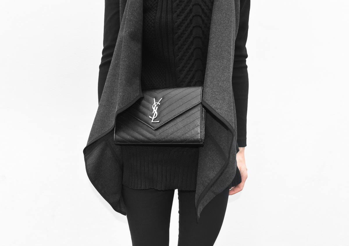 Saint Laurent YSL Mini Quilted black Bag