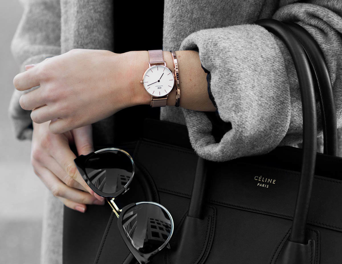 Mona Lisa Tegn et billede median Winter Style with Daniel Wellington - FROM LUXE WITH LOVE