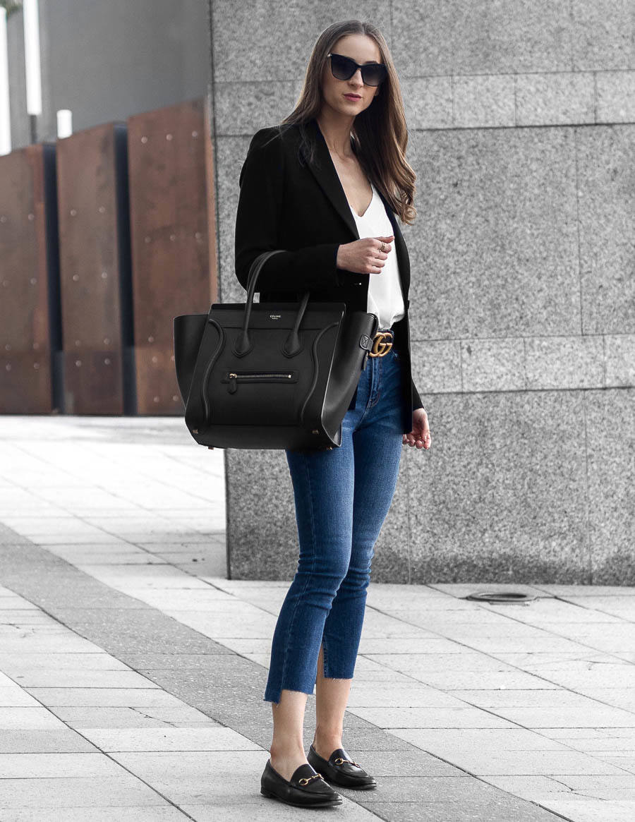 Celine Mini Luggage Black Bag Outfit
