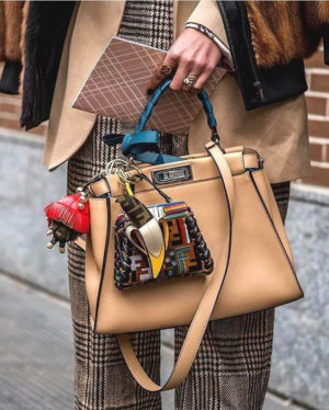 Fendi Peekaboo Bag street style outfit