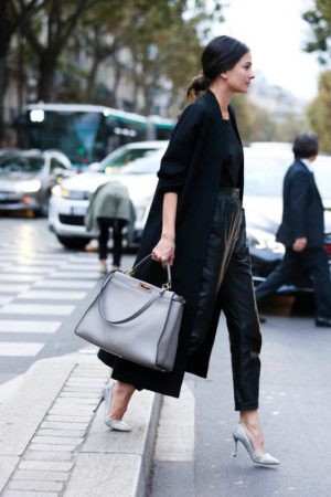 Fendi Peekaboo Bag street style outfit