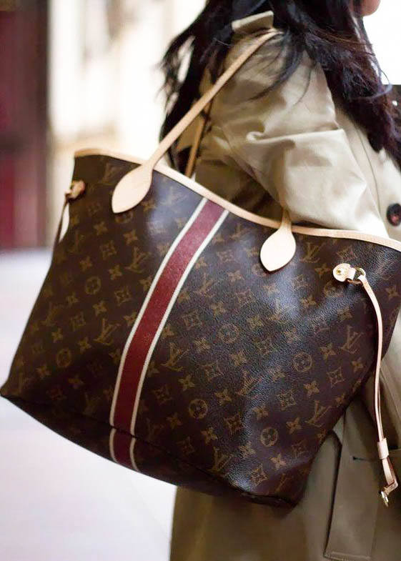 street style lv neverfull outfit