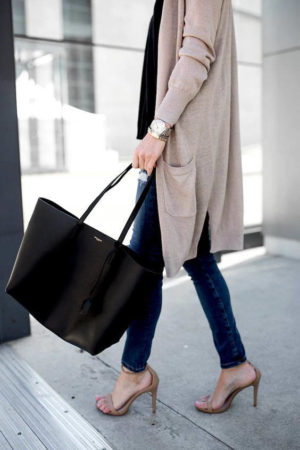 Saint Laurent Shopper Tote bag street style outfit