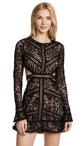 For Love & Lemons Emerie Cutout Dress