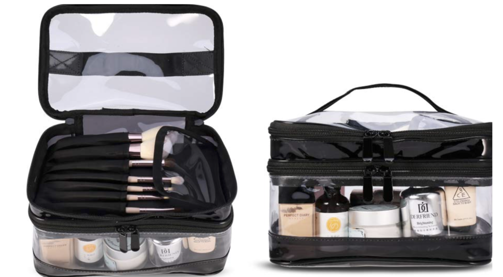 KIPBELIF Clear Makeup Bag Organizer
