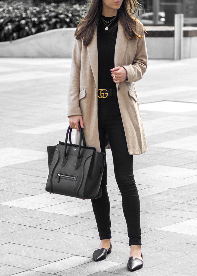 Celine Mini Luggage Bag Black Outfit