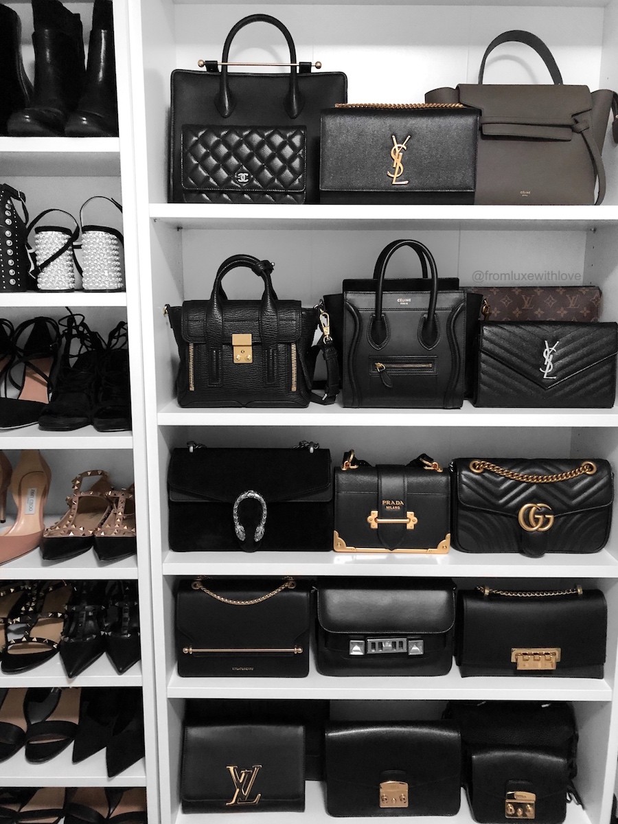 black Designer bag collection tips