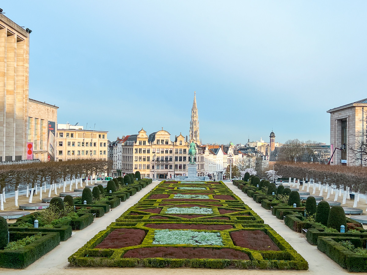 View from the Mont des Arts Brussels