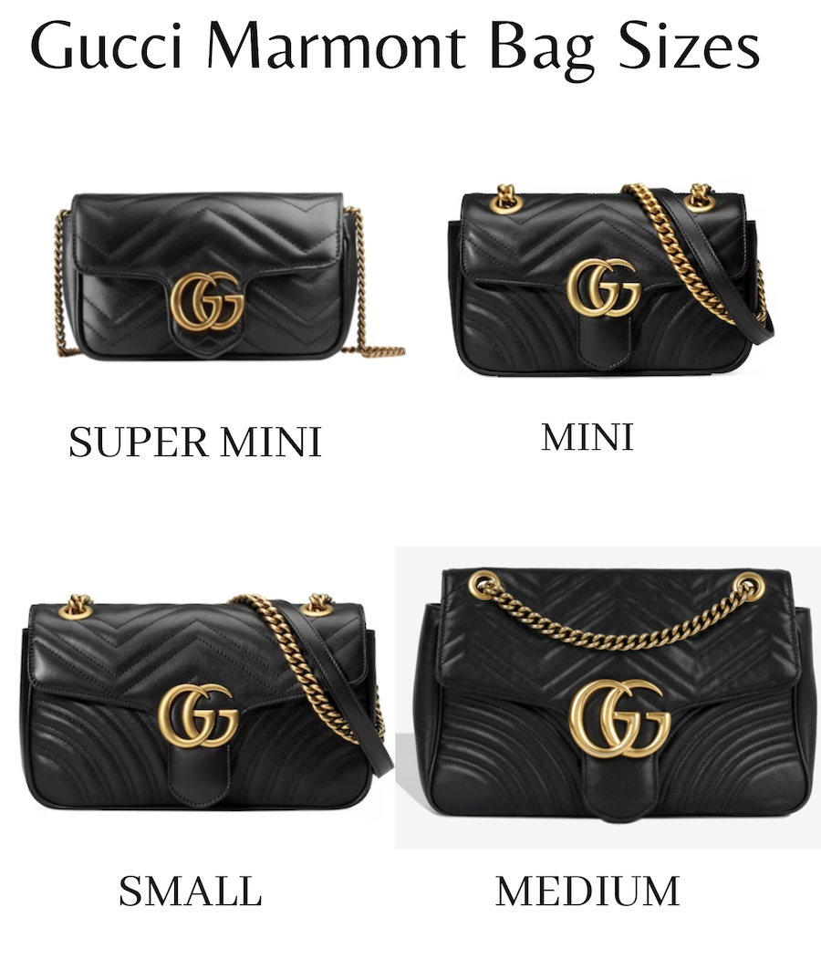 Gucci Marmont Bag Sizes