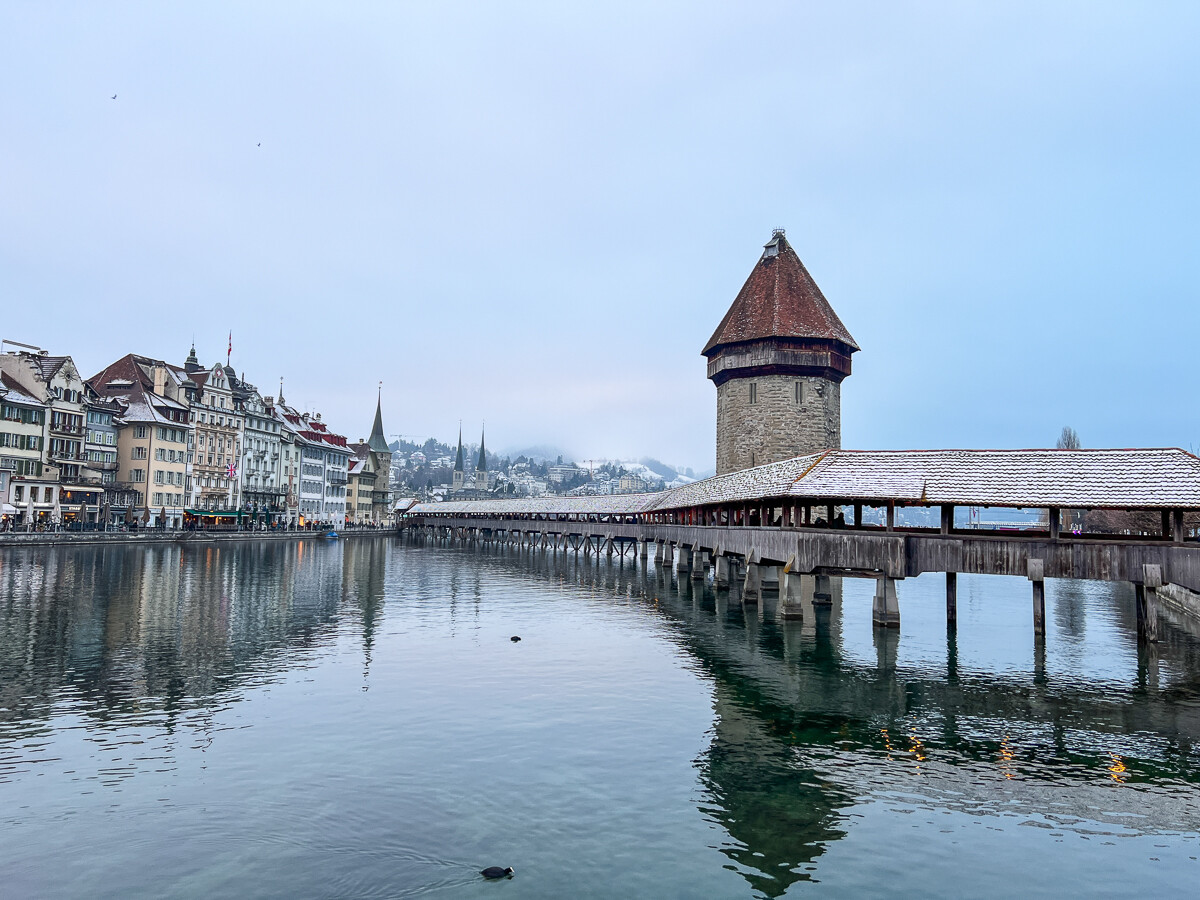 Best Things to do in Lucerne, Switzerland Chapel Bridge (Kapellbrücke) and Water Tower winter