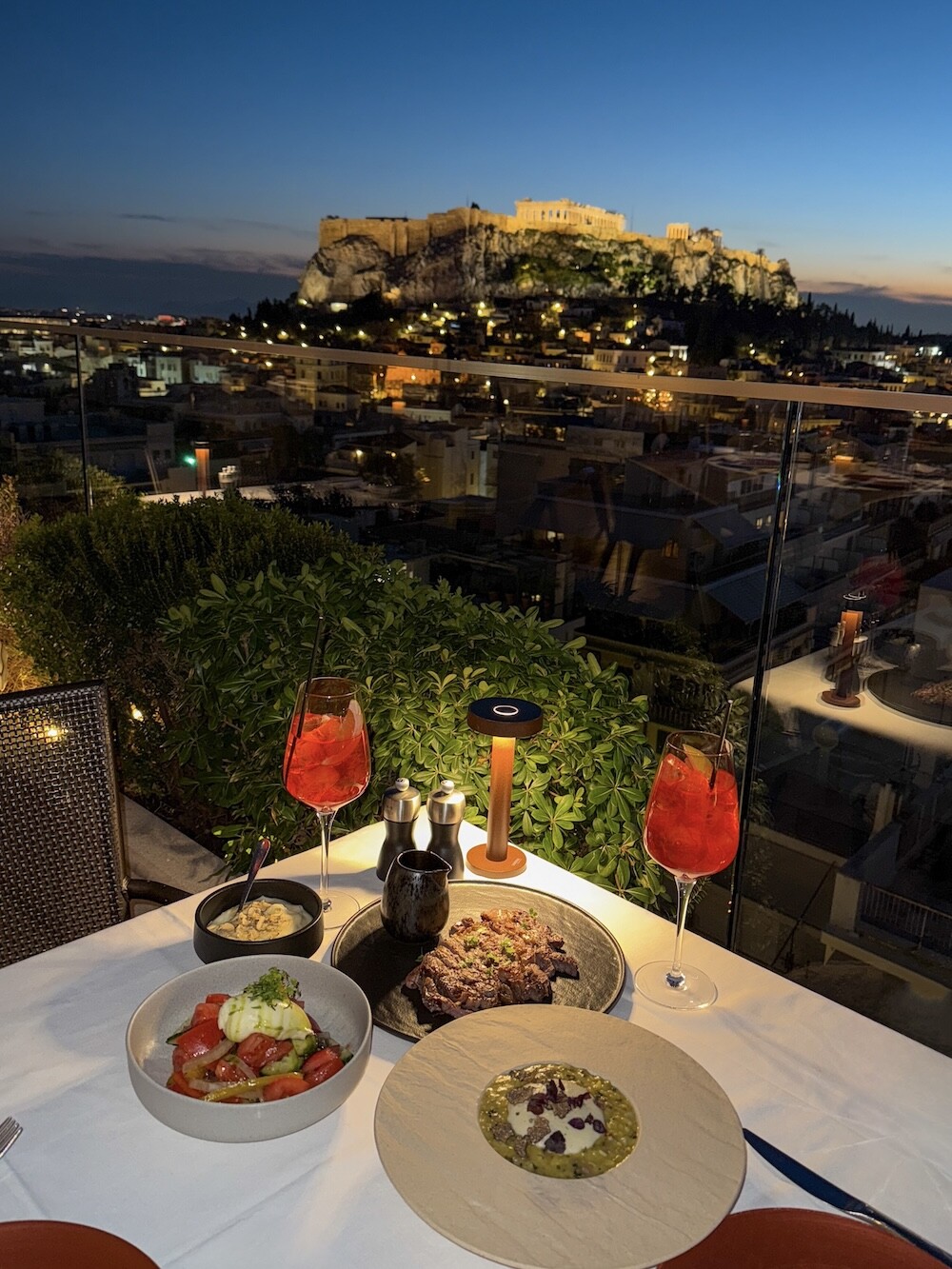 Athens Acropolis Dinner View